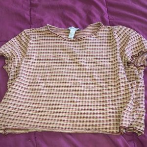 Checker Board print Crop Top